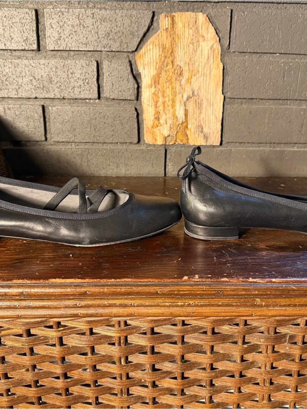 Stuart Weitzman Bolshoi Ballet Flats with Ankle Ties - Picture 2 of 8